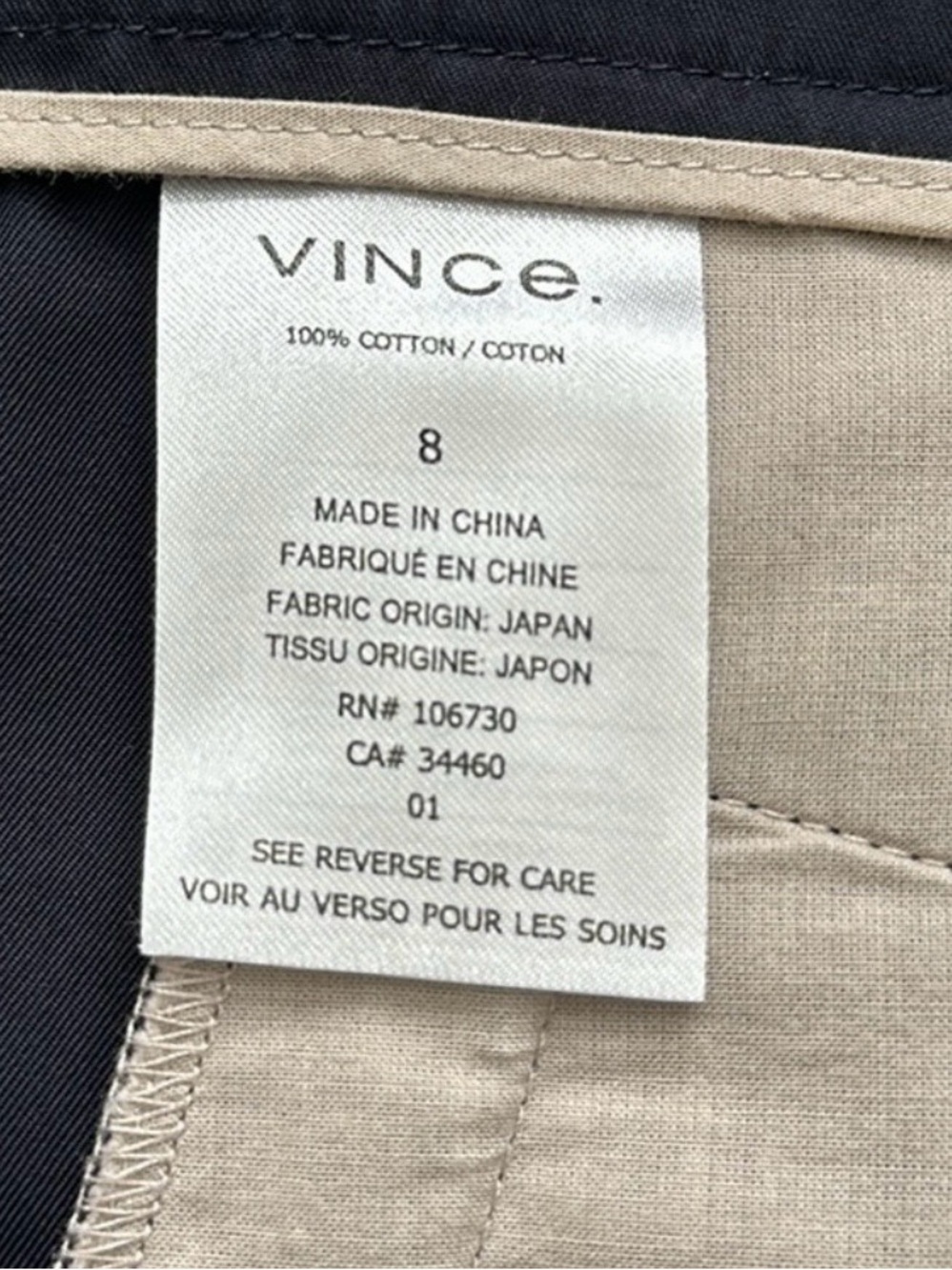 Vince Black Pleated Cotton Shorts High Rise Tailored Trouser Womens Size 8 - Picture 4 of 7